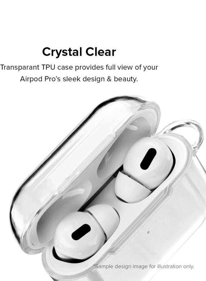 Stylizedd - Classic Clear Series Arabian Star Printed Protective Case For Apple AirPods Pro Clear/Green/Blue - Image 1