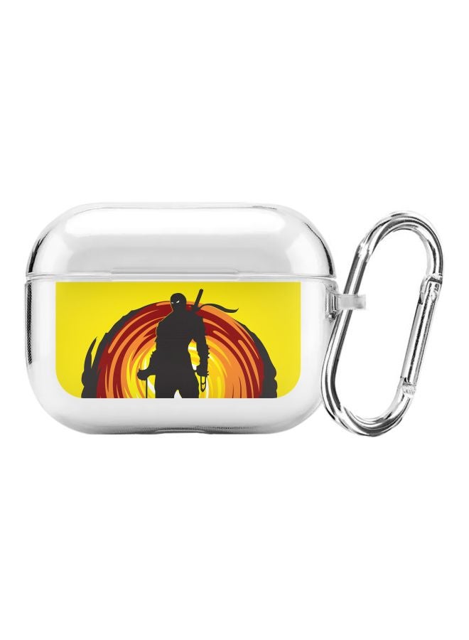 Stylizedd Classic Series Ninja Typhoon Printed Charging Case For Apple AirPods Pro White/Yellow/Black  - Image 1