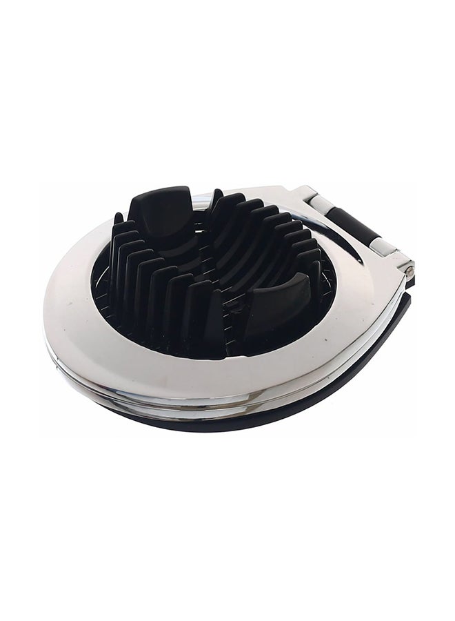 كينج قطاعة بيض معدنية بطريقتين أسود/ فضي 12 x 10 x 3سم - Image 1