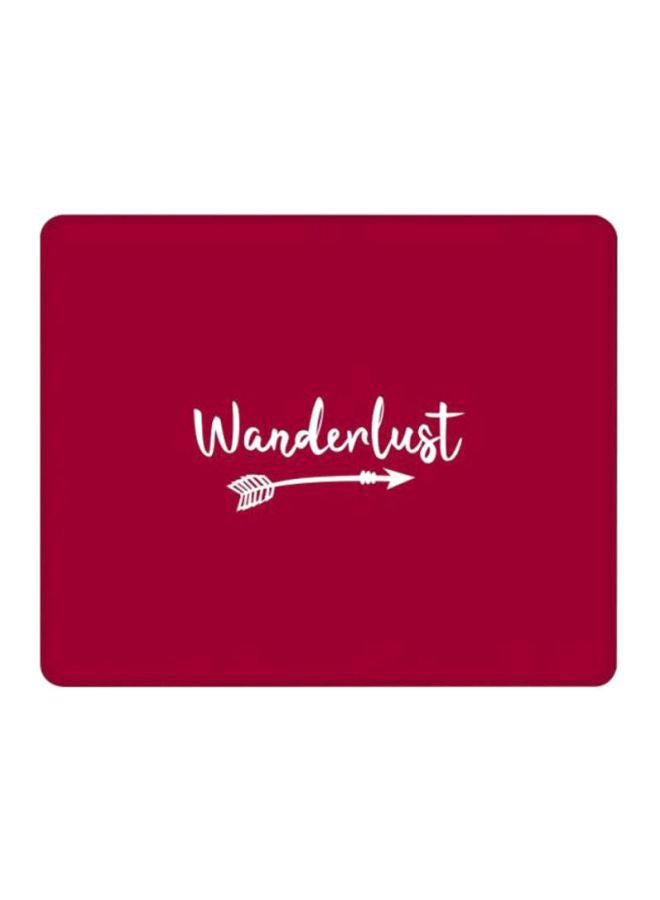 Stylizedd Wanderlust Printed Gaming Mouse Pad Red/White - Image 1