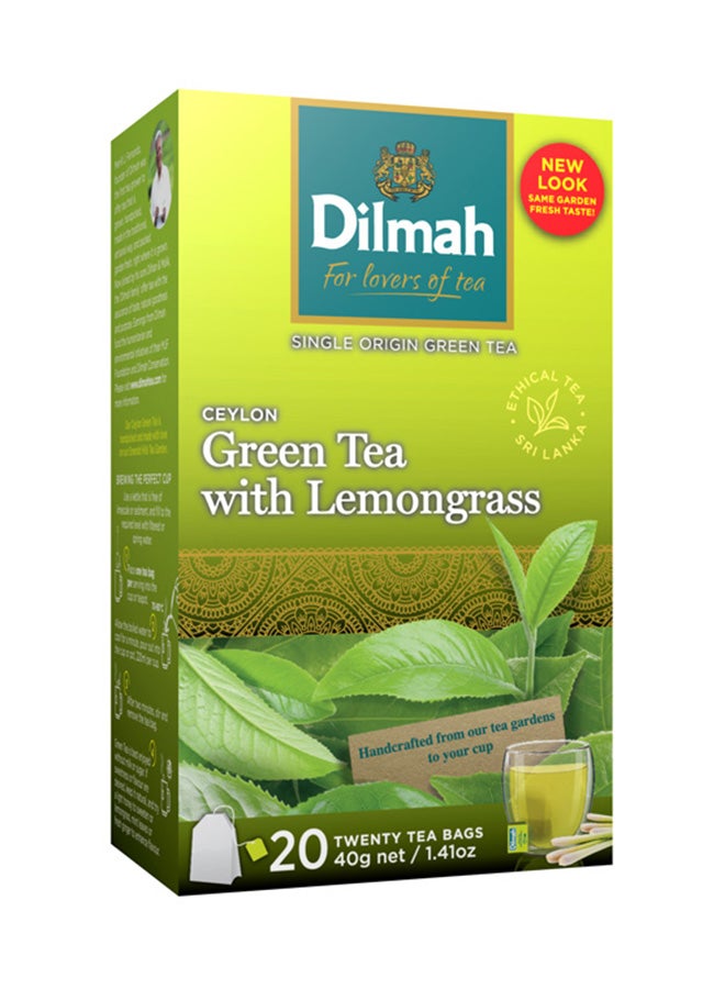 Dilmah Ceylon Green Tea With Lemon Grass 40grams