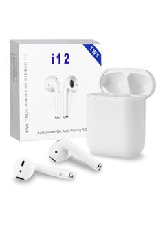 TWS Bluetooth In-Ear Headphones With Charging Box White  - Image 3