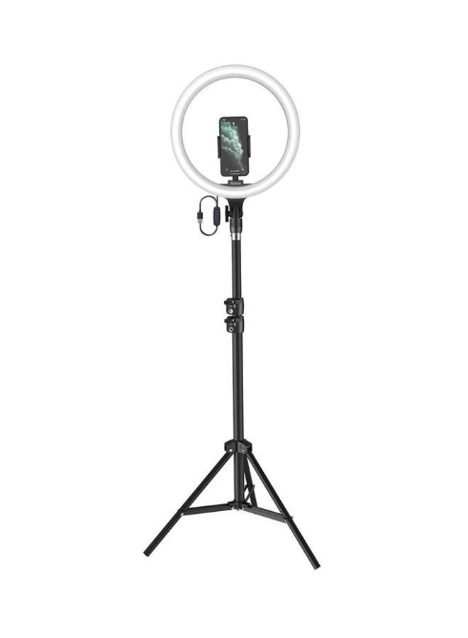Baseus 360 Degree Rotatable LED Ring Light With Foldable Stand Black/White - Image 2