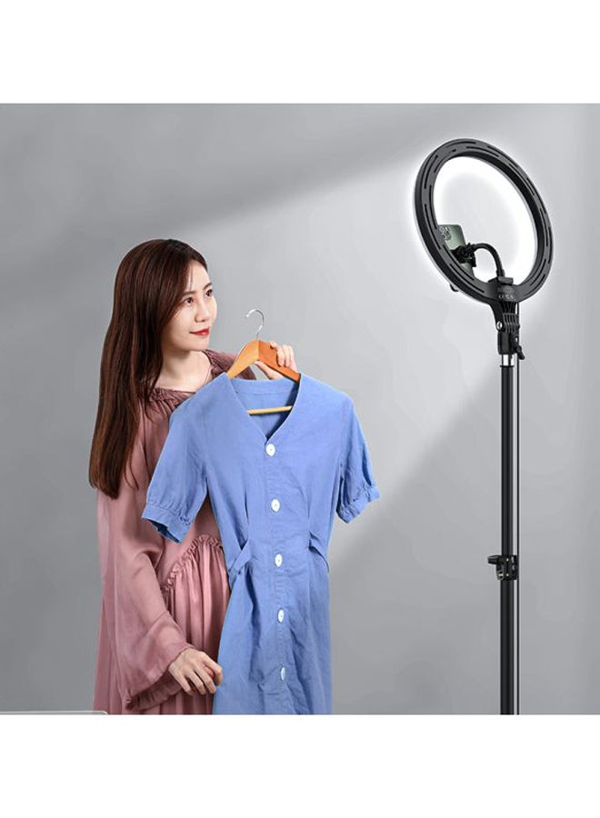 Baseus 360 Degree Rotatable LED Ring Light With Foldable Stand Black/White - Image 5