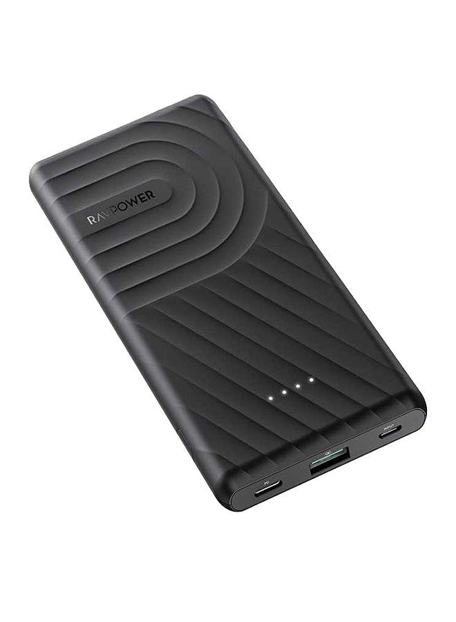 RAVPOWER 10000.0 mAh RP-PB195 10000 mAh Power Bank Black  - Image 1