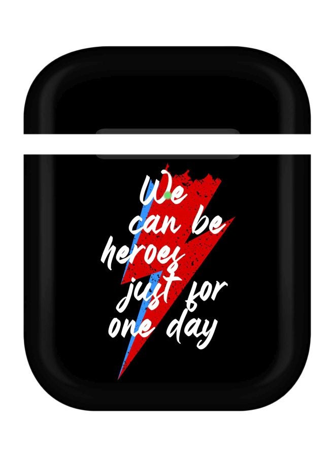 Stylizedd We Can Be Heroes Printed Case Cover For Apple AirPods 2/1 Black/Blue/Red - Image 1