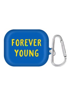Stylizedd Forever Young Printed Case Cover For Apple AirPods Pro Generation 1/2 (2019) Blue/Yellow  - Image 1