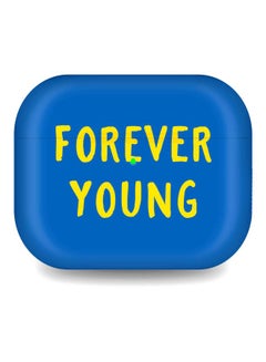 Stylizedd Forever Young Printed Case Cover For Apple AirPods Pro Generation 1/2 (2019) Blue/Yellow  - Image 2