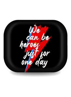Stylizedd We Can Be Heroes Printed Case Cover With Carabiner For Apple AirPods Pro Generation 1/2 (2019) Black/Red/Blue  - Image 2