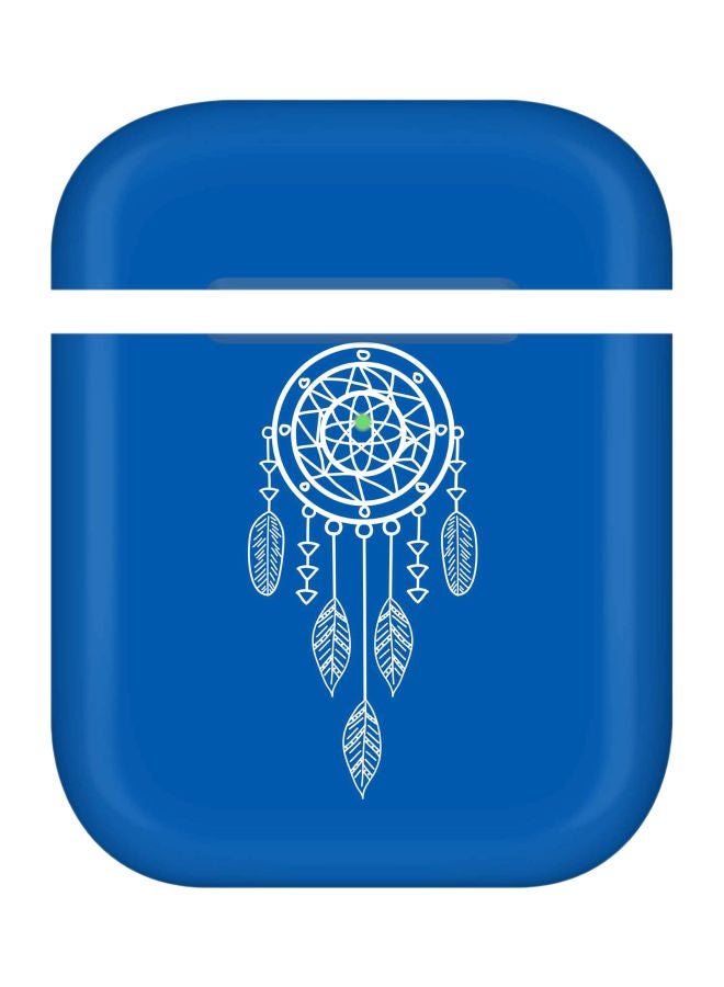 Stylizedd Dream Catcher Printed Case Cover For Apple AirPods 2/1 Blue/White - Image 1