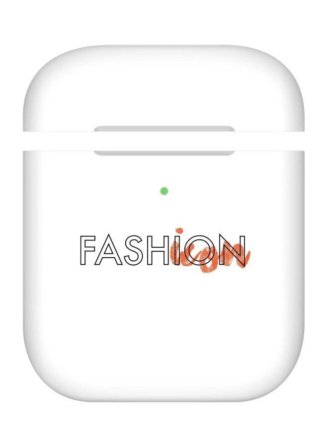 ستايلايزد غطاء حماية واقٍ بطبعة "Fashion Icon" لسماعات أبل آيربودز 1/2 أبيض / أسود / بني - Image 1