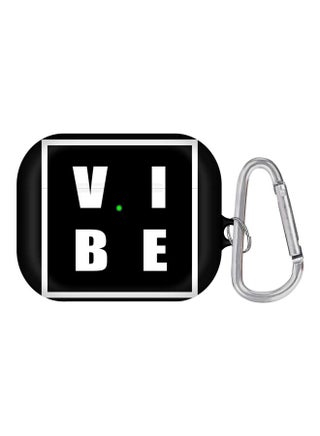 Vibe Printed Protective Case With Carabiner For Apple AirPods Pro Black/White - v1600756124/N40569224A_1