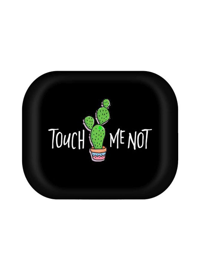 Stylizedd - Touch Me Not Printed Protective Case With Carabiner For Apple AirPods Pro Black/Green - Image 1