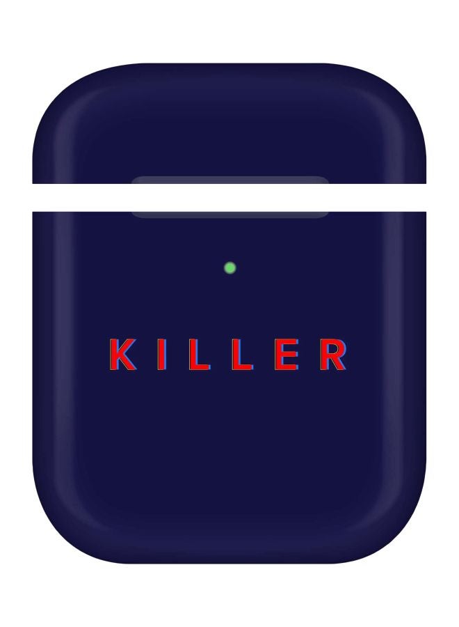 Stylizedd Killer Printed Case For Apple AirPods 2/1 Blue/Red - Image 1