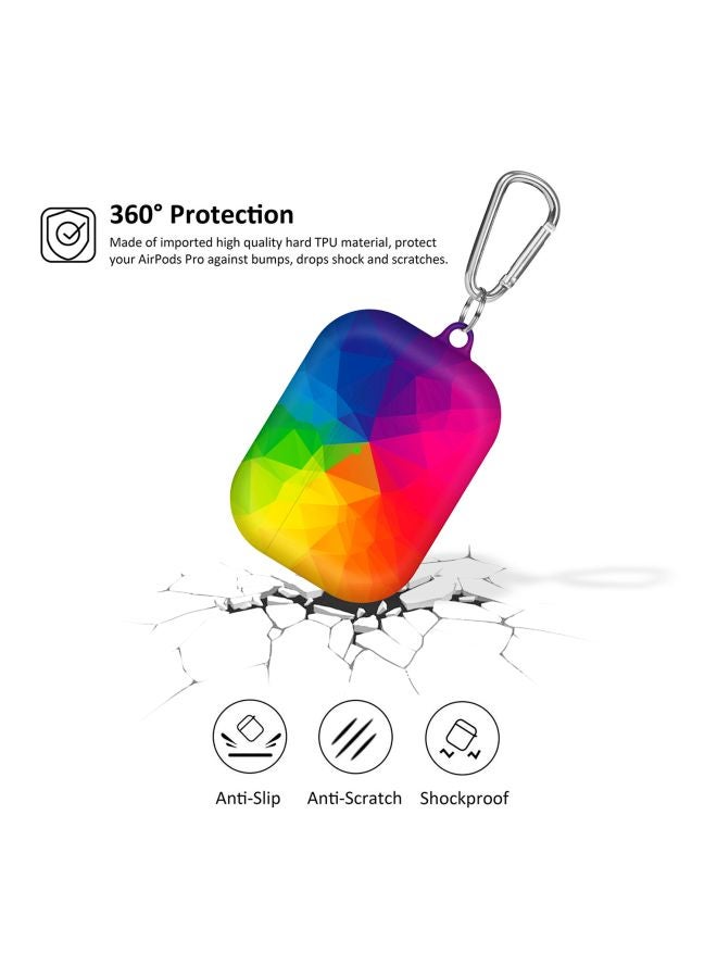 Stylizedd - I Want My Music Television Printed Protective Case Cover For Apple AirPods Pro Generation 1/2 (2019) Black/Yellow - Image 1