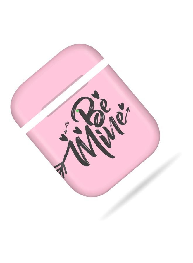 Stylizedd Be Mine Printed Case Cover For Apple AirPods 2/1 Pink/Black - Image 2