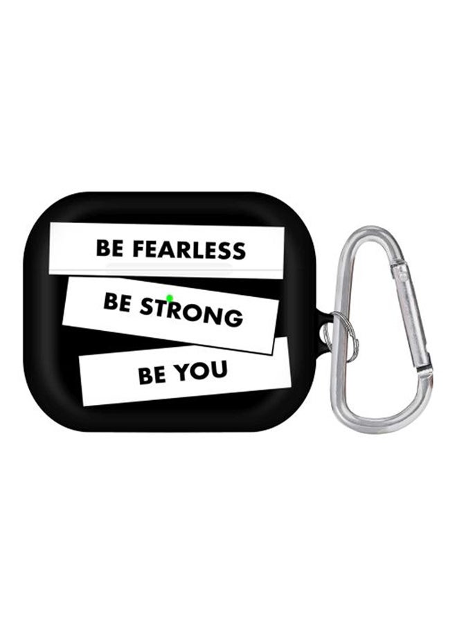 Stylizedd - Quote Printed Case Cover For Apple AirPods Pro Generation 1/2 (2019) Black/White - Image 1