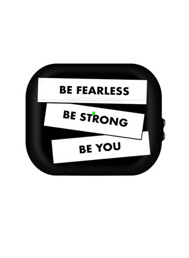 Stylizedd - Quote Printed Case Cover For Apple AirPods Pro Generation 1/2 (2019) Black/White - Image 1