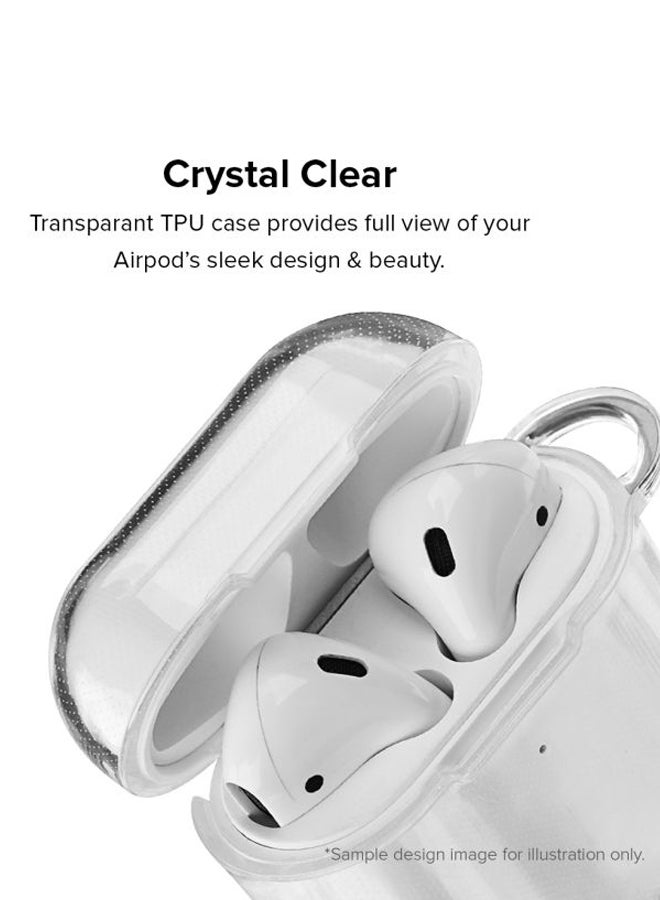 ستايلايزد حافظة حماية من سلسلة كلاسيك بطبعة مجرة درب التبانة ولون بيري مسكوب مزودة بحلقة لسماعات أبل آيربودز 2/1 شفاف/وردي/أزرق - Image 2