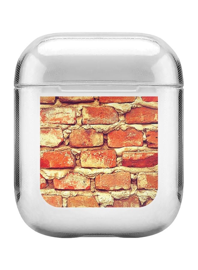 Stylizedd Old Hut Printed Cover For Apple AirPods 2/1 Red/Brown/Clear  - Image 1