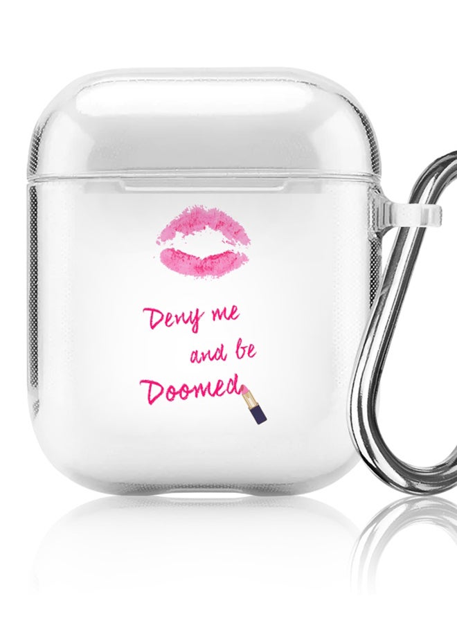 Stylizedd Raining Lipsticks Printed Case Cover For Apple AirPods 2/1 Clear/Pink/Black - Image 5