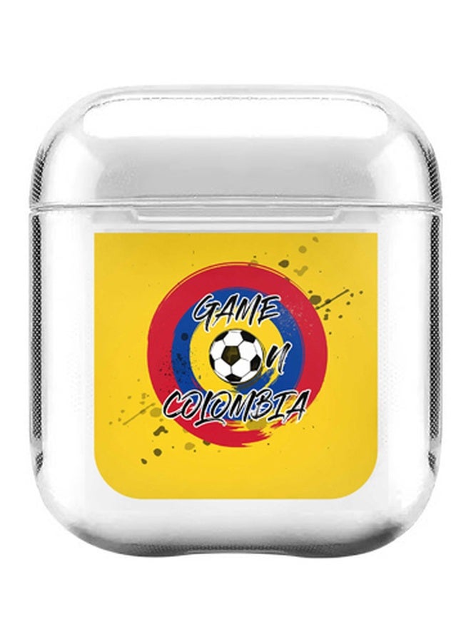Stylizedd Game On Colombia Printed Protective Cover For Apple AirPods 2/1 Yellow/Red/Blue - Image 1