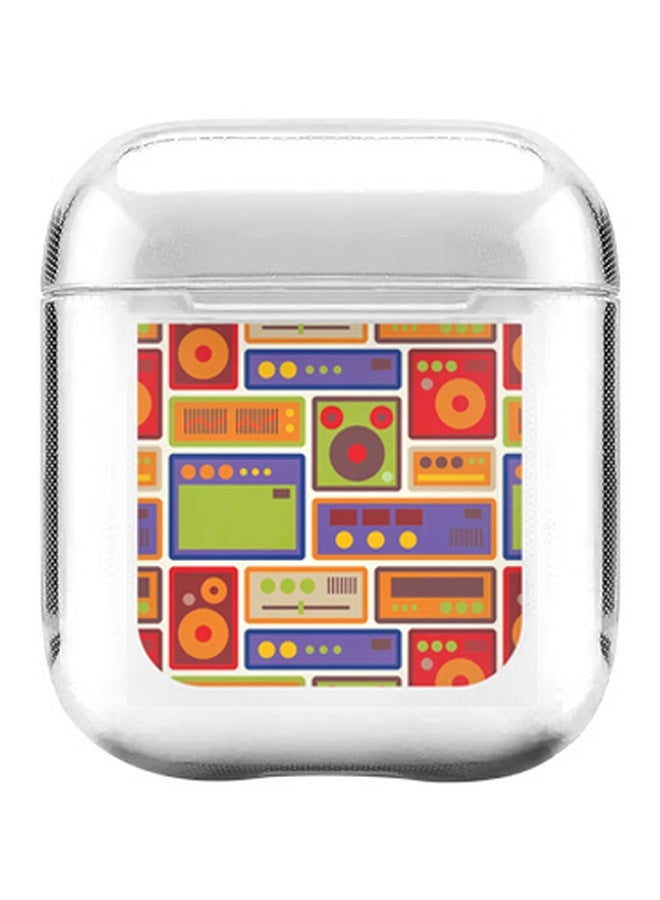 Stylizedd Retro Equipment Printed Protective Cover For Apple AirPods 2/1 Multicolour - Image 1