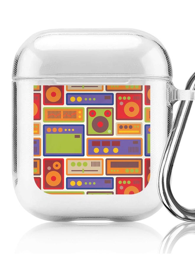 Stylizedd Retro Equipment Printed Protective Cover For Apple AirPods 2/1 Multicolour - Image 5