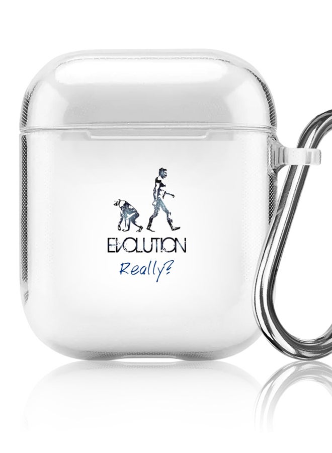 Stylizedd Evolution, Really Printed Protective Cover For Apple AirPods 2/1 Grey/Black/Blue - Image 5