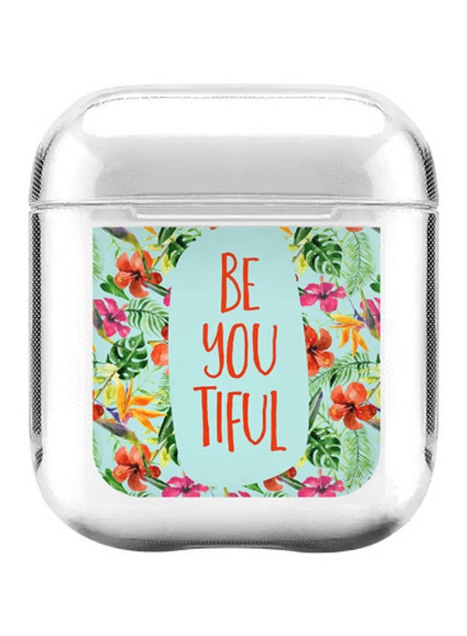 Stylizedd Be You Tiful Printed Protective Cover For Apple AirPods 2/1 Blue/Green/Red - Image 1