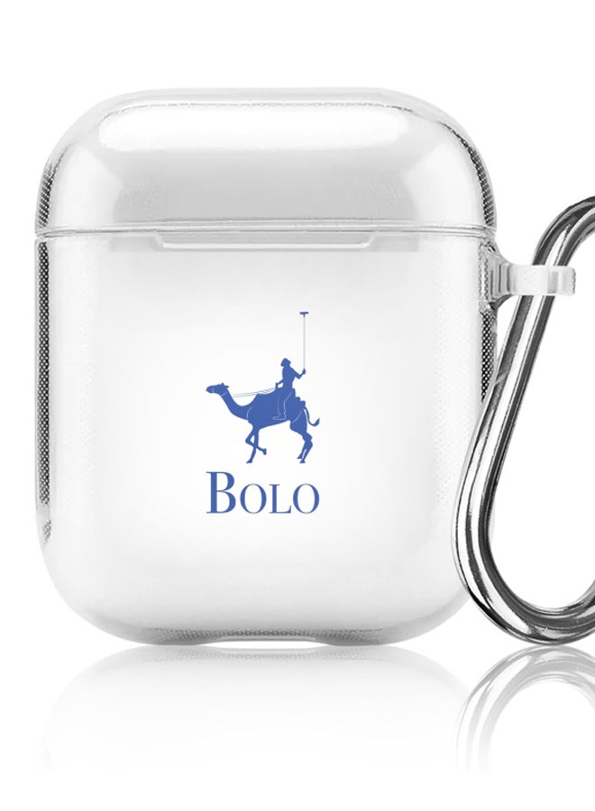 Stylizedd Bolo Printed Protective Cover For Apple AirPods 2/1 Grey/Blue - Image 5