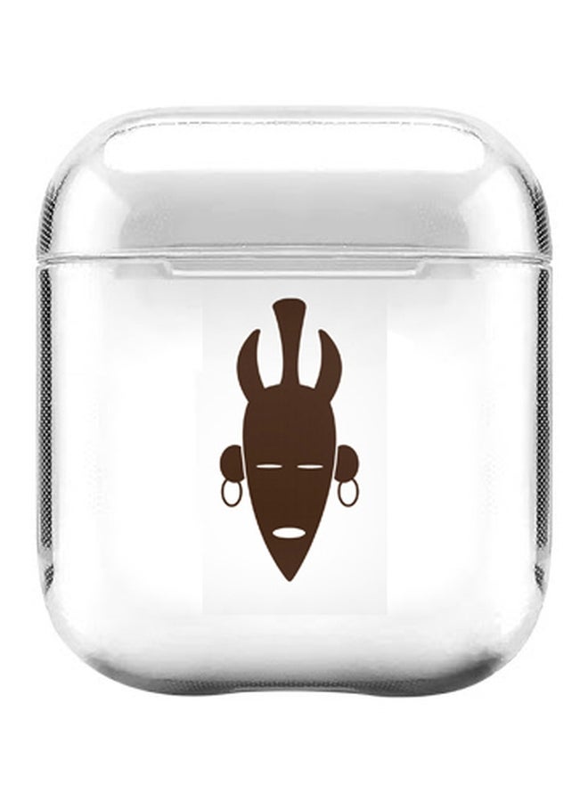 Stylizedd Tribal Doctor Printed Case Cover For Apple AirPods 2/1 Brown/Clear - Image 1