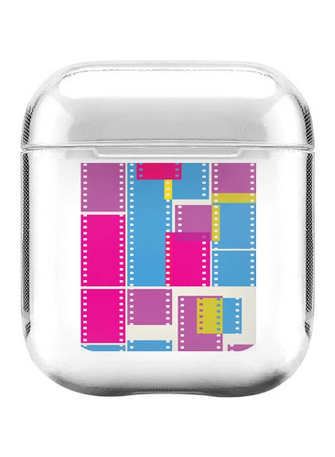 ستايلايزد علبة حماية مزينة بطبعة شرائط أفلام لسماعات أبل آيربودز 2/ 1 متعدد الألوان - Image 1