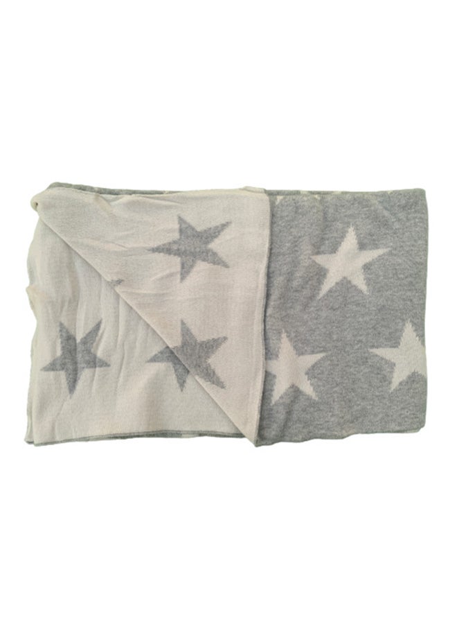Alina Star Knitted Cotton Blanket - Image 1