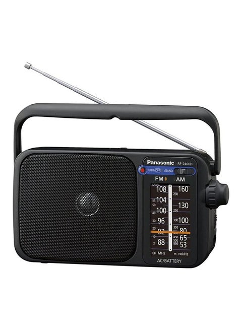 Portable FM/AM Radio With Tuner RF-2400D Black