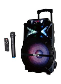 GEEPAS Rechargeable Trolley Bluetooth Speaker GMS11131 Black  - Image 1
