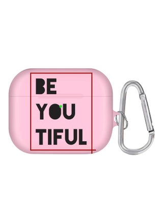 Beyoutiful Printed Case Cover With Carabiner For Apple AirPods Pro Pink/Black/Red - v1600761468/N40569133A_1