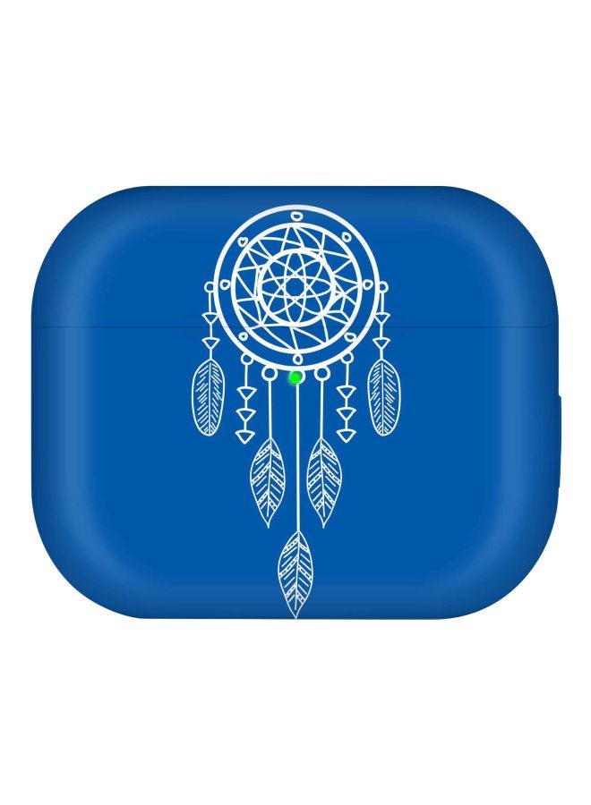 Stylizedd Dream Catcher Printed Case Cover With Carabiner For Apple AirPods Pro Blue/White/Silver - Image 2