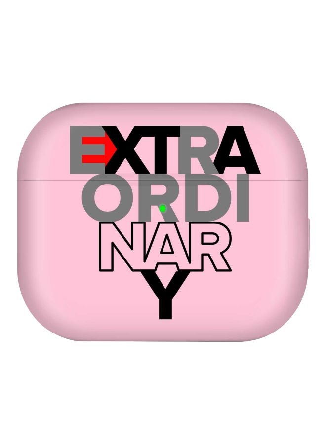 Stylizedd Extraordinary Printed Protective Cover With Carabiner For Apple AirPods Pro Pink/Black/Grey - Image 2