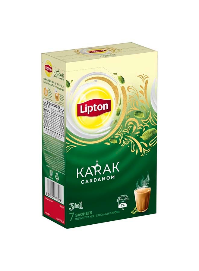 Lipton - Karak 3In1 Instant Tea Cardamom 7 sachets 20.33grams - Image 1