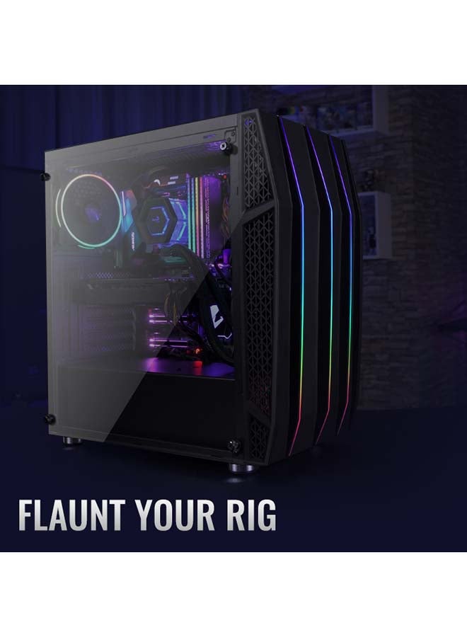AeroCool - Klaw RGB MID Tower Case MultiColour - Image 1