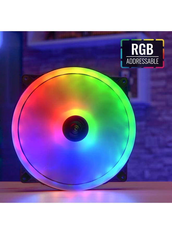 مروحة لجهاز الكمبيوتر ديو 20 بإضاءة متعددة الألوان RGB متعدد الألوان - v1600765465/N40681335A_3