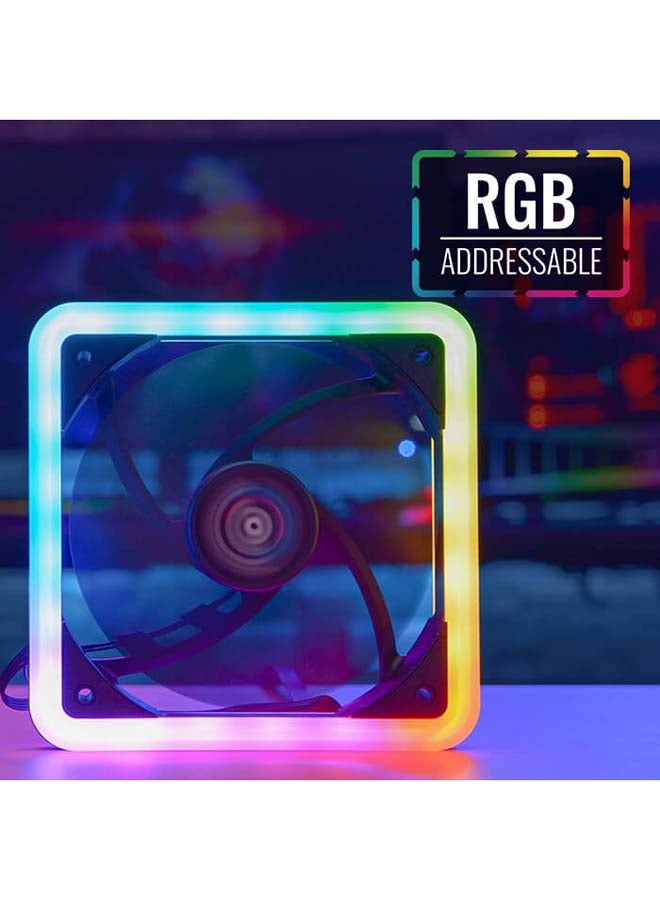 إيروكول مبرد سائل إيدج 14 ARGB متعدد الألوان  - Image 3