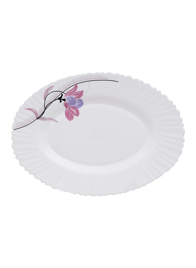 Royalford 34-Piece Dinnerware Set White/Brown  - Image 2