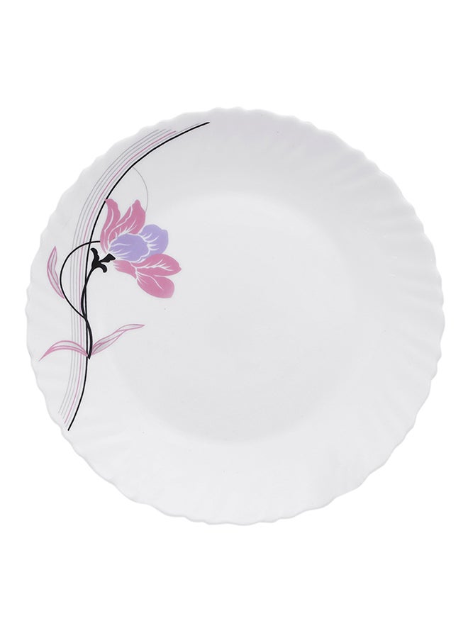 Royalford 34-Piece Dinnerware Set White/Brown  - Image 3