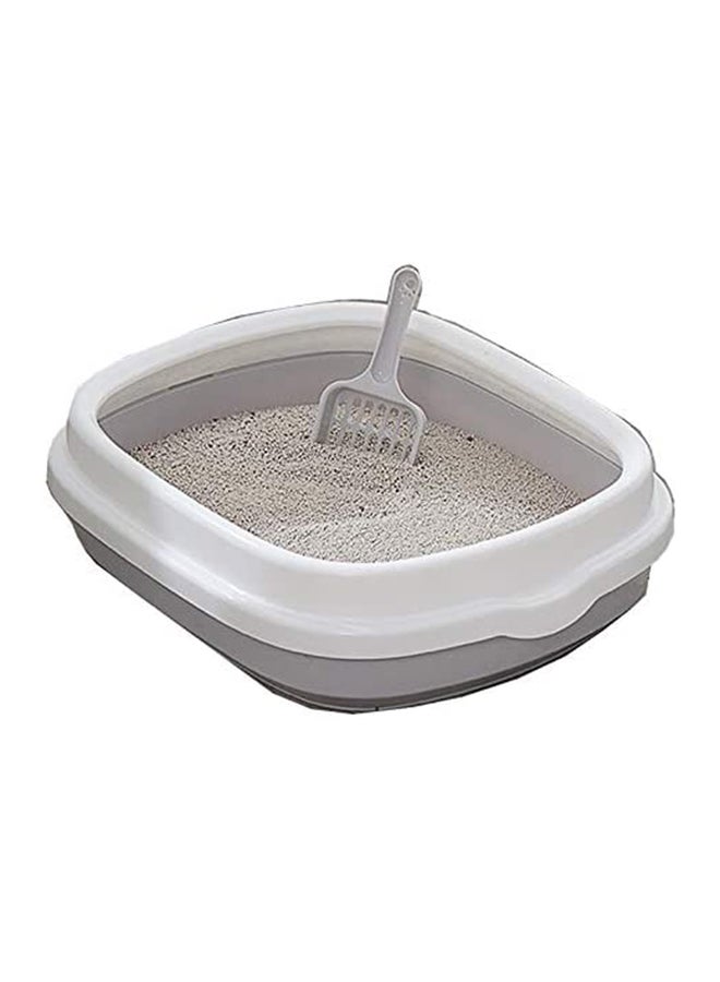 Generic - Cat Litter Box Grey 47x39x13cm - Image 1