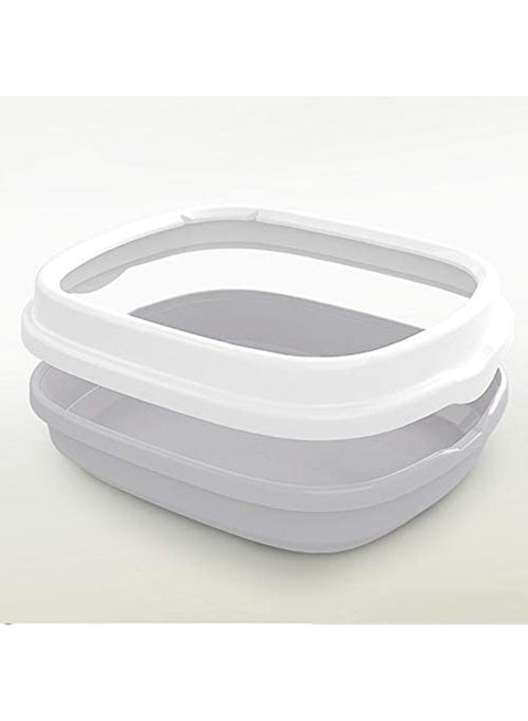 Cat Litter Box Grey 47x39x13cm