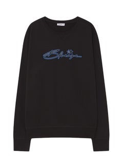 BlueAge Text Print Sweatshirt Black  - Image 4