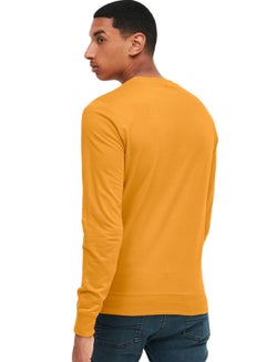 BlueAge Text Print Sweatshirt Yellow  - Image 2