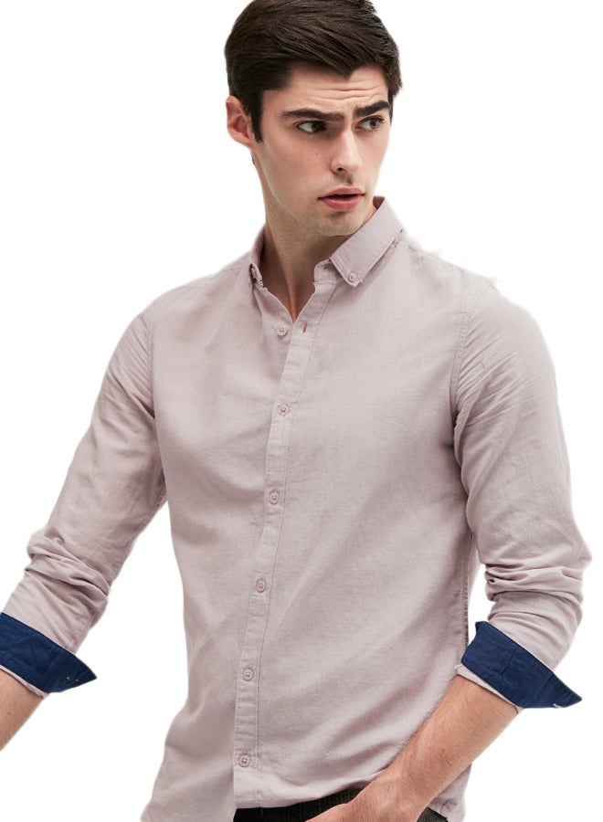 بلوايج قميص أساسي أرجواني - Image 3